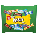 Mars Twix Bounty Snickers Milky Way Funsize Chocolate  Bars Party Bag   1.425kg GOODS M&S   