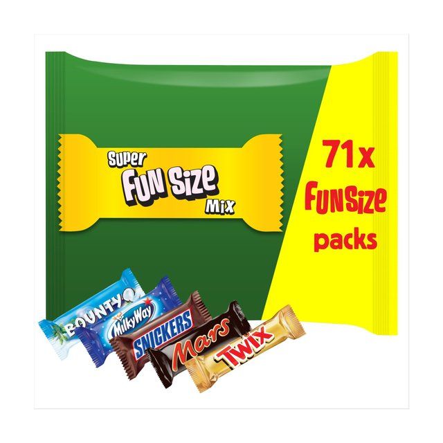 Mars Twix Bounty Snickers Milky Way Funsize Chocolate  Bars Party Bag   1.425kg GOODS M&S   