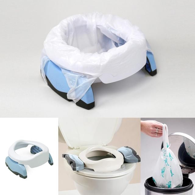 Potette Plus 2in1 Folding Portable Potty White GOODS M&S   