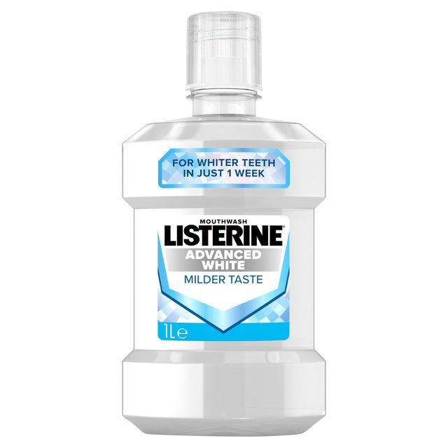 Listerine Advanced White Milder Taste Mouthwash   1L