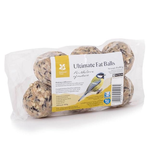 National Trust CJ Wildlife Fat Balls For Wild Birds   6 x 80g GOODS M&S   