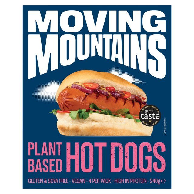 Moving Mountains Plant-Based Hot Dogs   4 x 60g GOODS M&S   