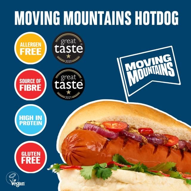 Moving Mountains Plant-Based Hot Dogs   4 x 60g GOODS M&S   