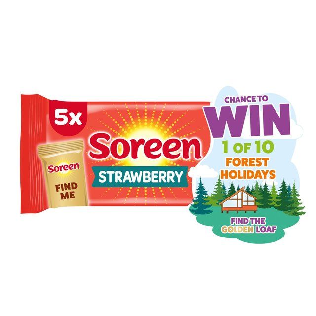 Soreen Lunchbox Loaves Strawberry   5 x 30g