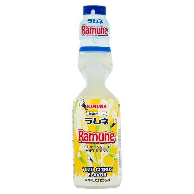 Kimura Ganso Ramune Yuzu Carbonated Soft Drink   200ml GOODS M&S   