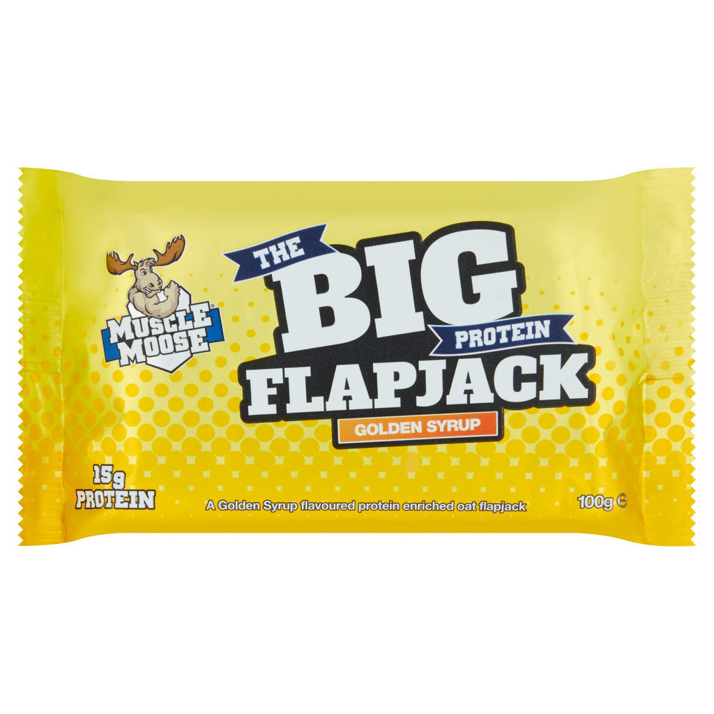 Muscle Moose Big Protein Flapjack Golden Syrup 100g