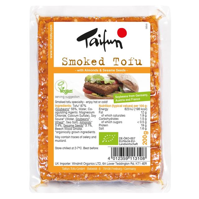 Taifun Organic Smoked Tofu with Almonds & Sesame Seeds   200g GOODS M&S   