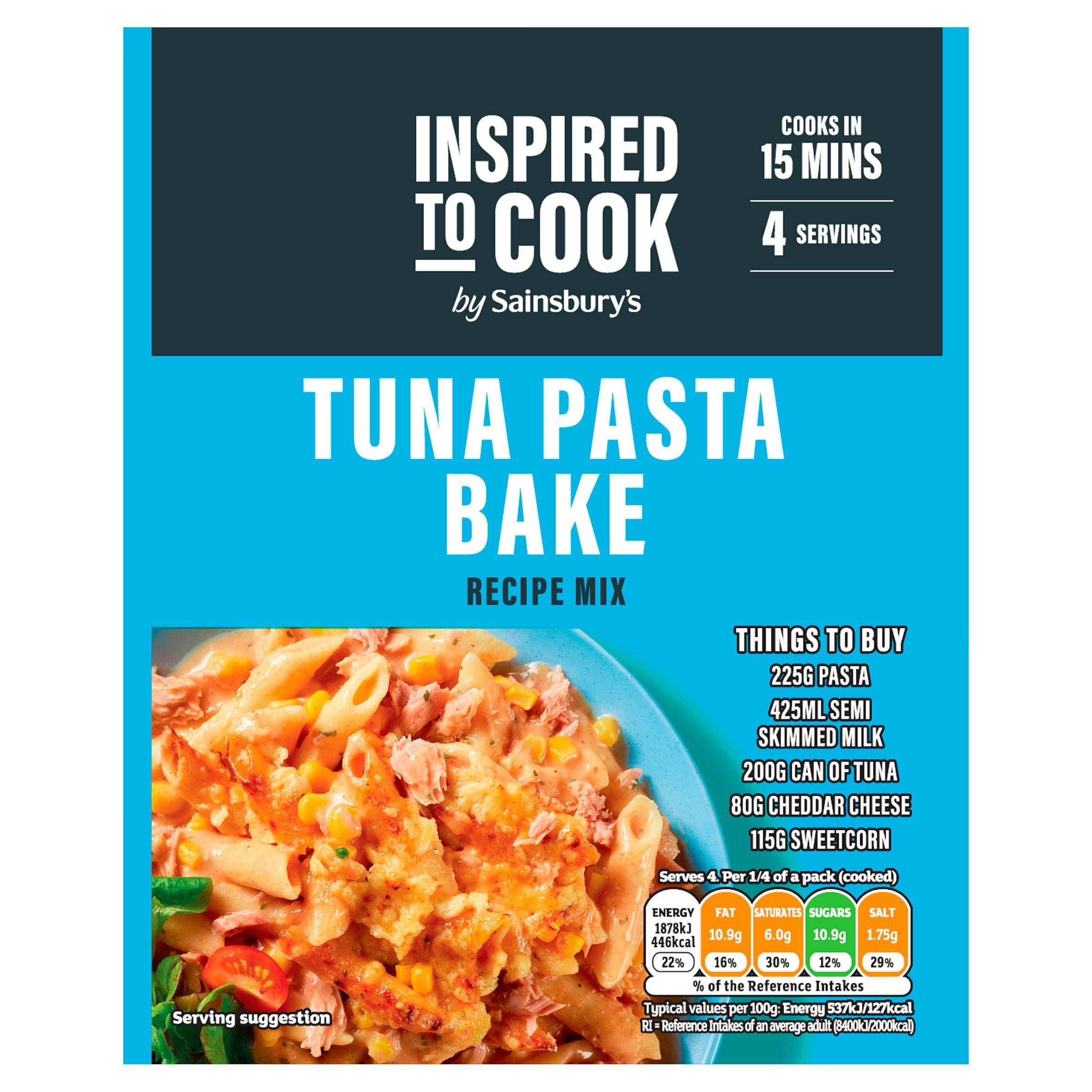 Sainsbury's Tuna Pasta Bake Recipe Mix, Inspired to Cook 44g GOODS Sainsburys   