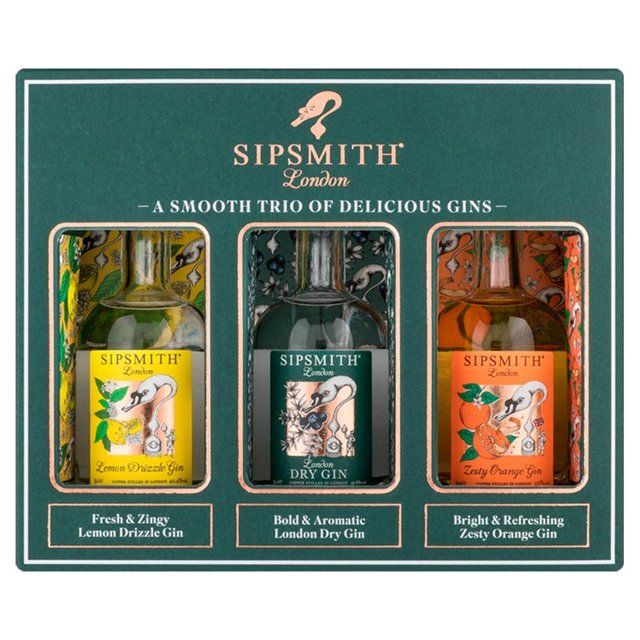 Sipsmith Mini Gin Trio Gift Set   3 x 5cl GOODS M&S   