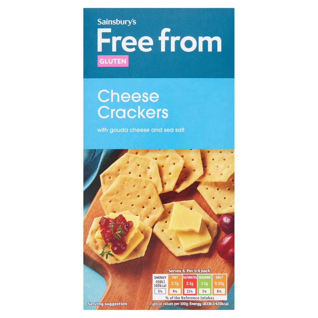 Sainsbury's Free From Cheese Crackers 100g