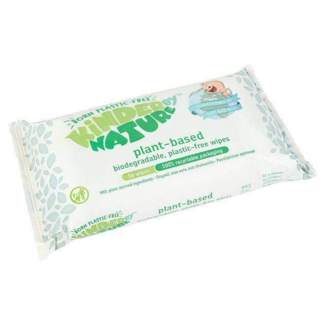 Kinder by Nature Plant-Based Wipes   56 per pack