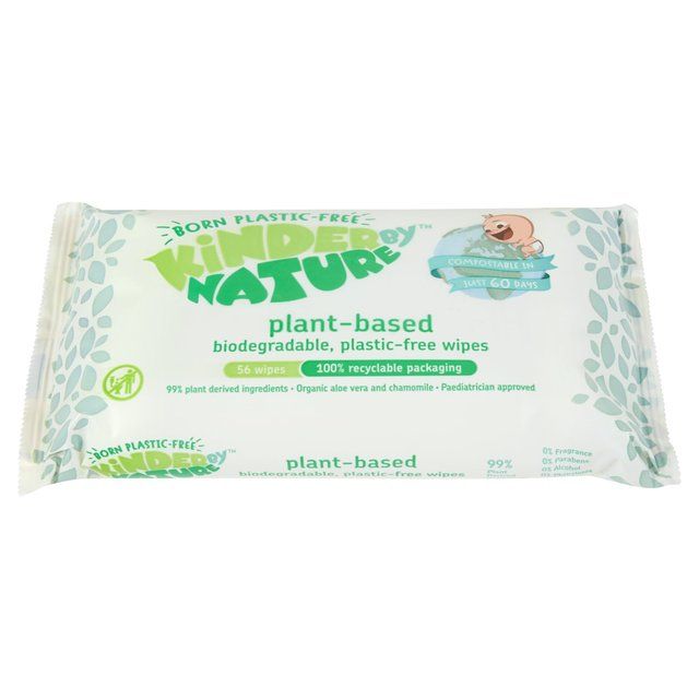 Kinder by Nature Plant-Based Wipes   56 per pack GOODS M&S   