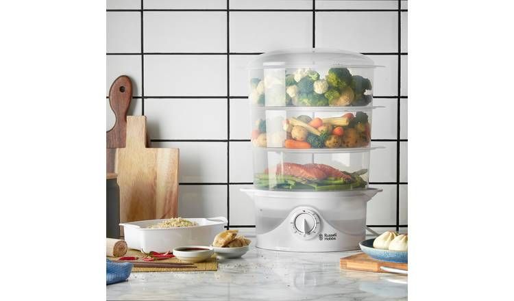 Russell Hobbs 3 Tier Plastic Food Steamer 21140 GOODS Argos