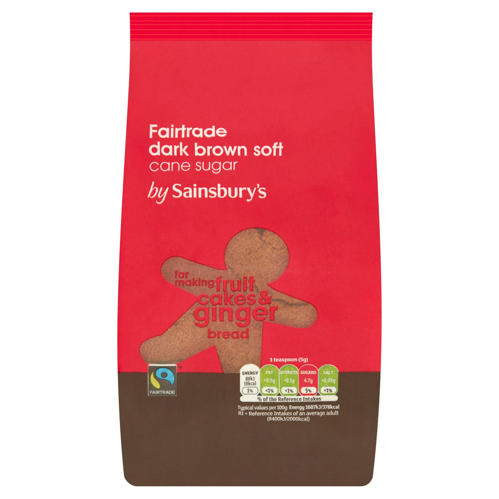 Sainsbury's Fairtrade Dark Soft Brown Sugar 500g