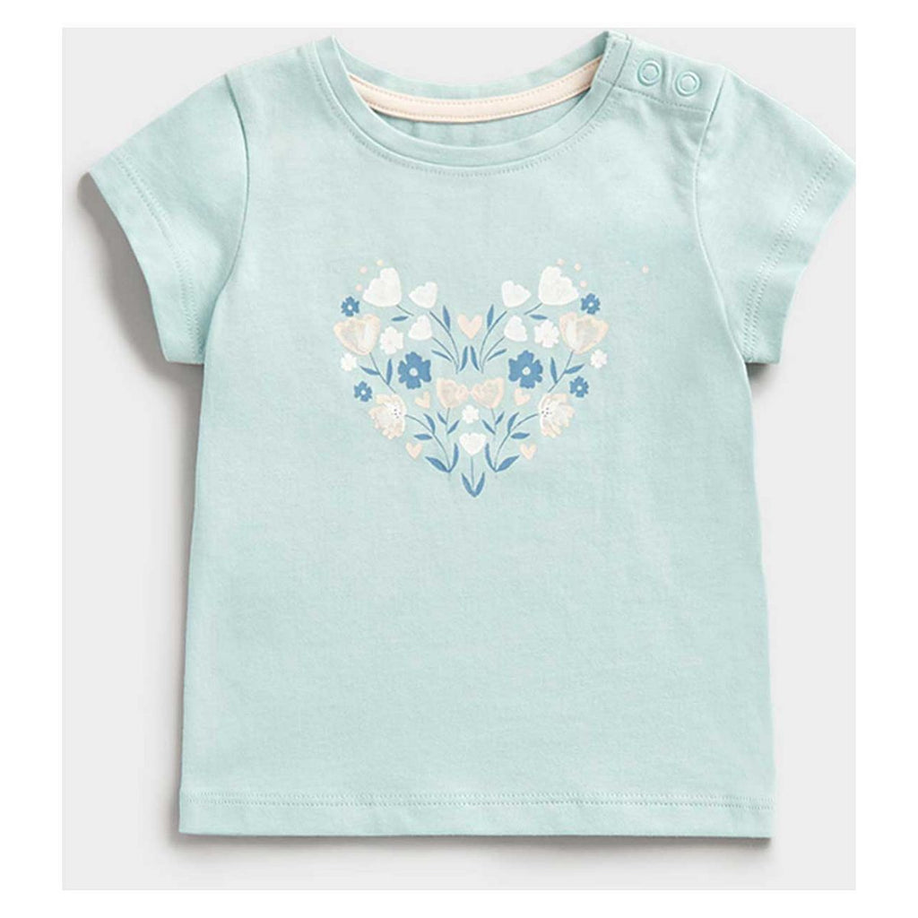 Mothercare Green Heart T-Shirt