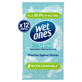 Wet Ones Be Gentle 12 Antibacterial Hand & Body Wipes Fragrance Free with Aloe GOODS ASDA   