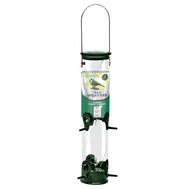 Peckish All Weather 3 Seed Twist Bird Feeder