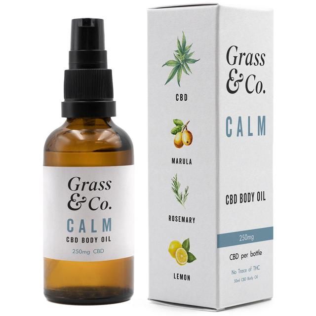 Grass & Co. Calm CBD Body Oil 250mg   50ml