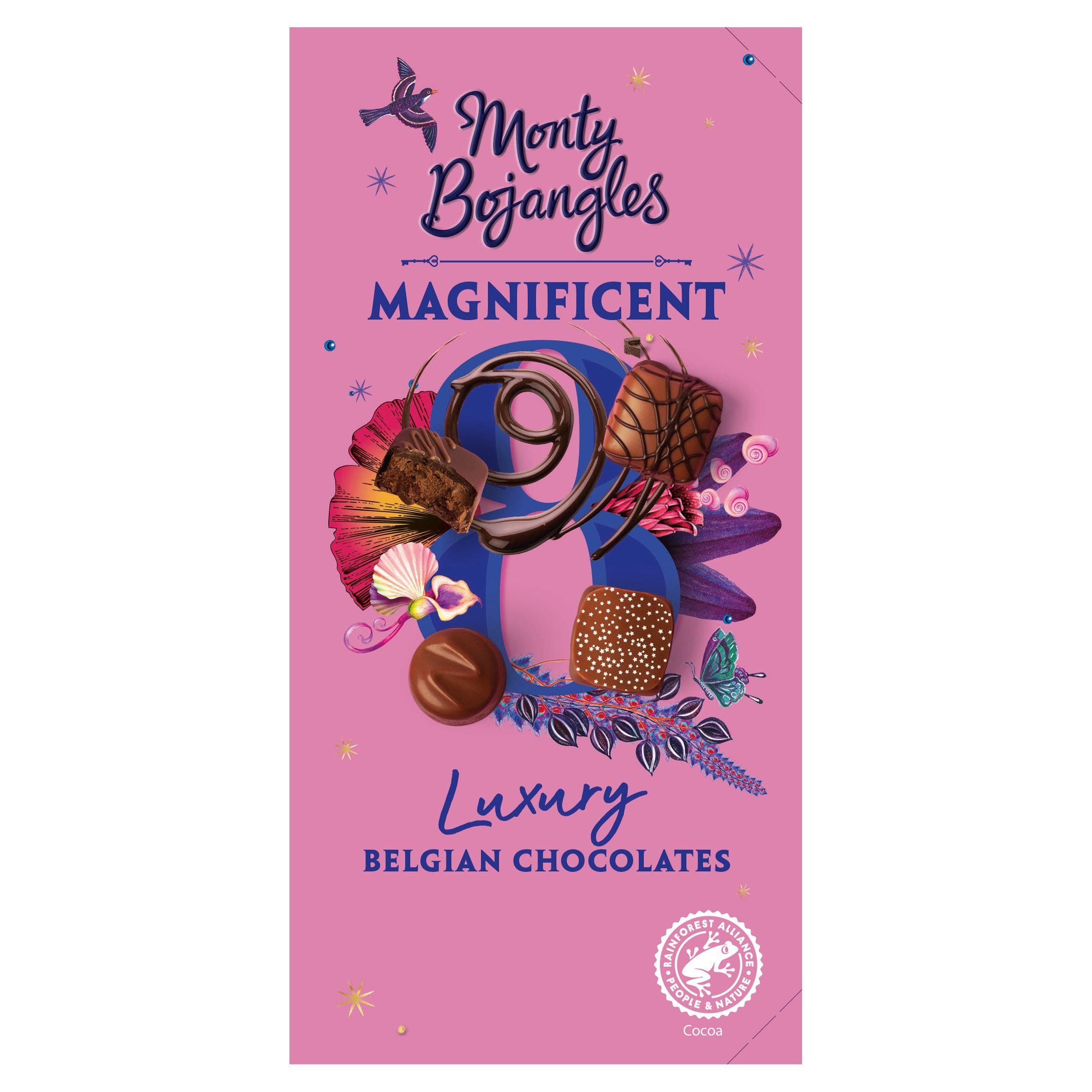 Monty Bojangles Magnificent Luxury Belgian Chocolates x8 115g GOODS Sainsburys   