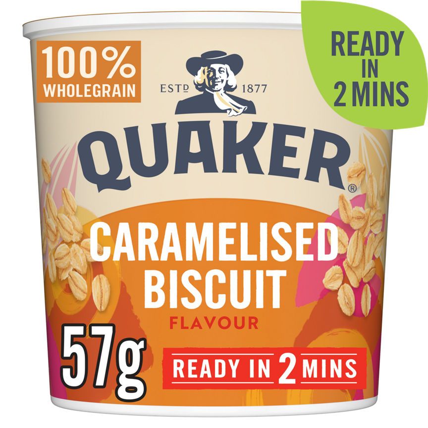 Quaker Caramelised Biscuit Porridge Pot 57g