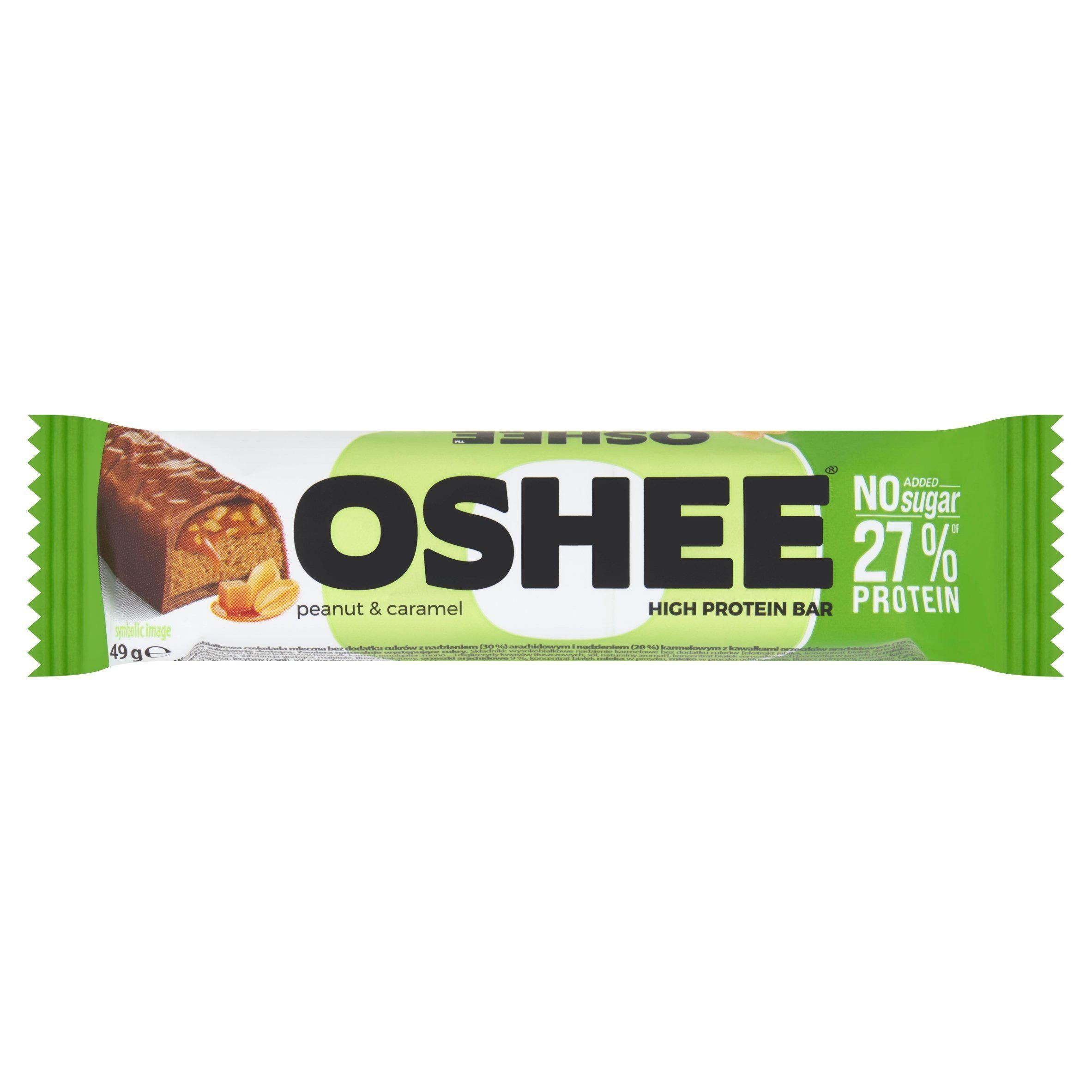 Oshee Peanut & Caramel High Protein Bar 49g GOODS Sainsburys   