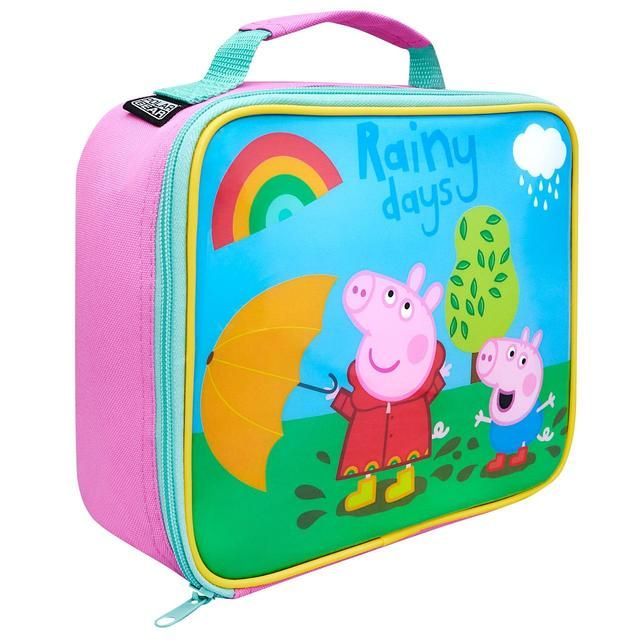 Peppa Pig Perfect Day Rectangular Lunch Bag Tableware & Kitchen Accessories M&S   