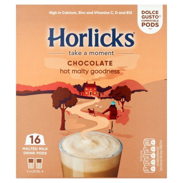 Horlicks Chocolate Dolce Gusto Compatible Pods   8 per pack