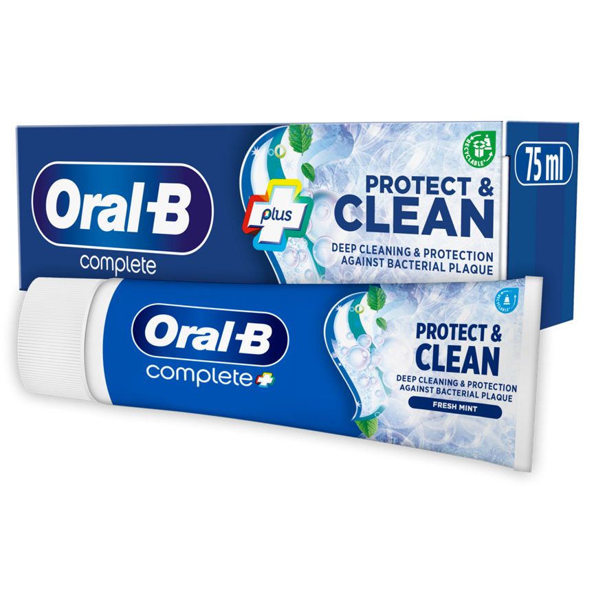 Oral-B Complete whitening toothpaste & mouthwash