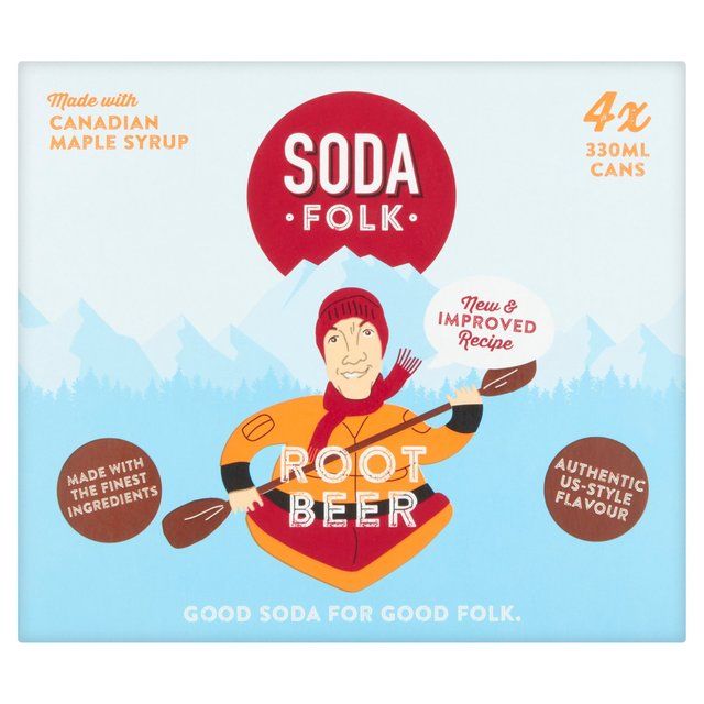 Soda Folk Root Beer    4 x 330ml