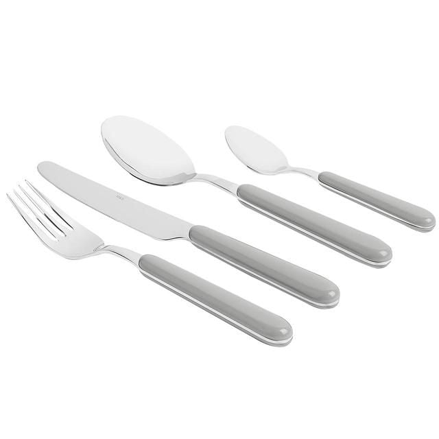 M&S 16 Piece Tribeca Cutlery Set Grey