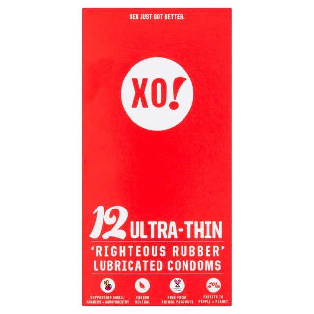 XO! Ultra-Thin 'Righteous Rubber' Condoms   12 per pack GOODS M&S   