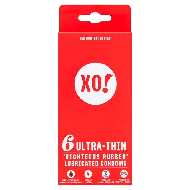 XO! Ultra-Thin 'Righteous Rubber' Condoms   6 per pack