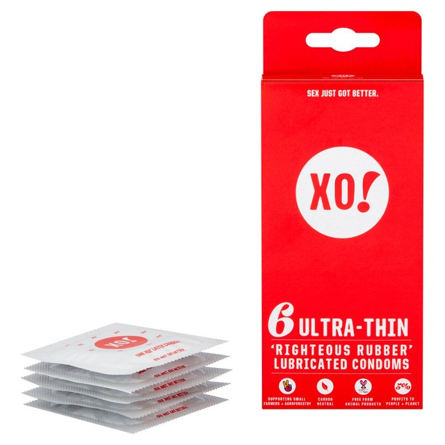 XO! Ultra-Thin 'Righteous Rubber' Condoms   6 per pack