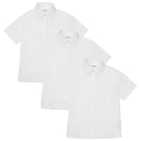 M&S Boys 3pk Easy Iron School Shirts 3-13 Years White GOODS M&S   