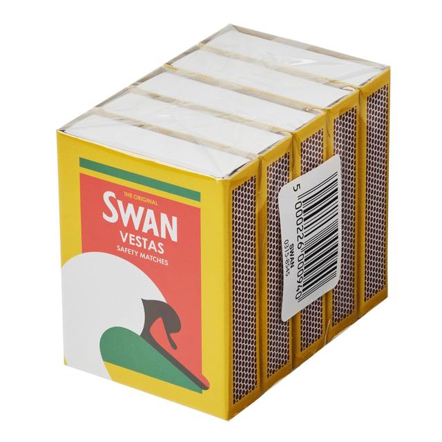 Swan Vestas Matches   5 x 1 per pack