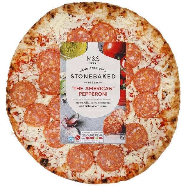 M&S Stone Baked Pizza with Pepperoni   385g