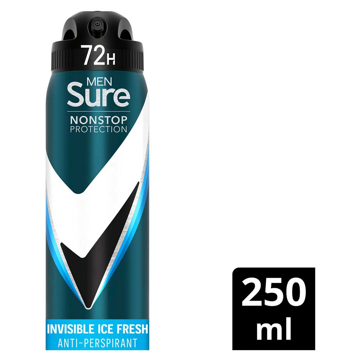 Sure Men Invisible Ice Fresh Nonstop Protection Anti-perspirant Deodorant Aerosol 250ml Men's Toiletries Boots   