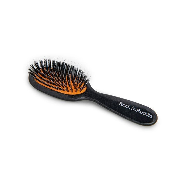 Rock & Ruddle Black Stardust Small Baby Bristle Hairbrush