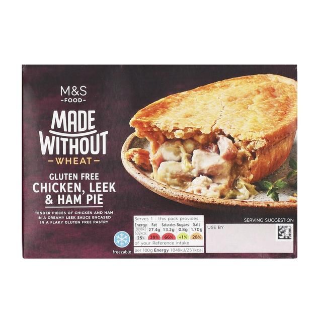 M&S Made Without Chicken Leek & Ham Pie   200g GOODS M&S   