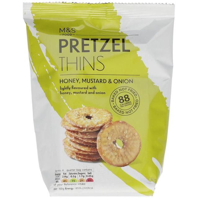 M&S Honey & Mustard Pretzel Thins   80g