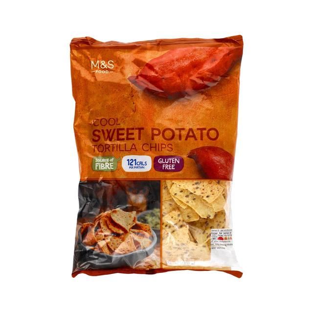 M&S Cool Sweet Potato Tortilla Chips   150g