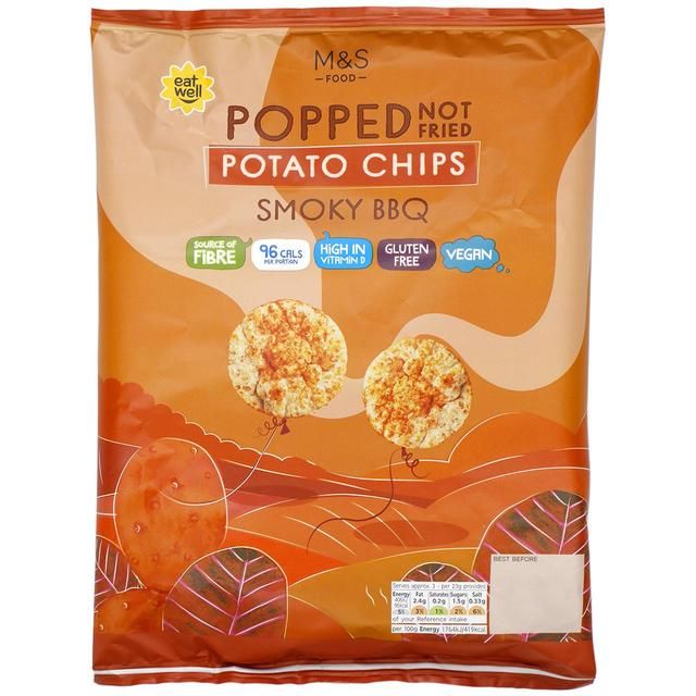 M&S Smoky BBQ Popped Potato Chips   80g GOODS M&S   