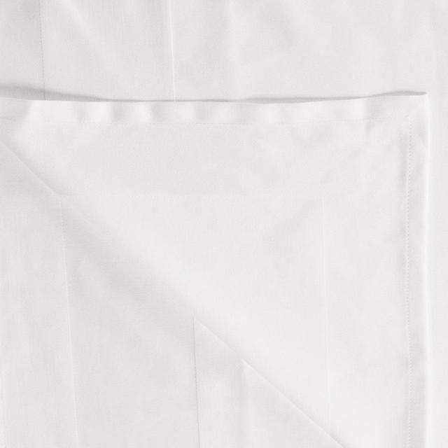 M&S Nova Non Iron Cotton Tablecloth Medium White