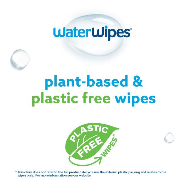 WaterWipes Baby Wipes Sensitive Weaning Plastic Free Wipes 720 Wipes    12 x 60 per pack