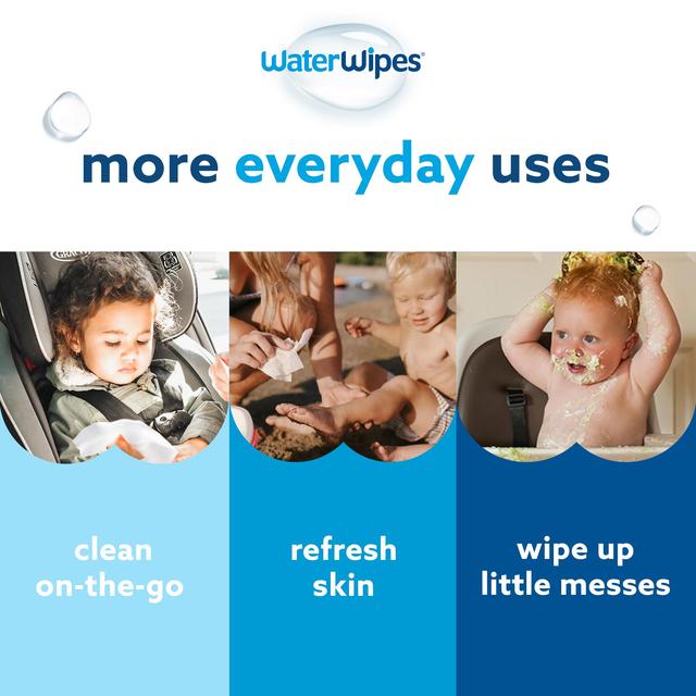 WaterWipes Baby Wipes Sensitive Newborn Plastic Free Wipes 720 Wipes    12 x 60 per pack GOODS M&S   
