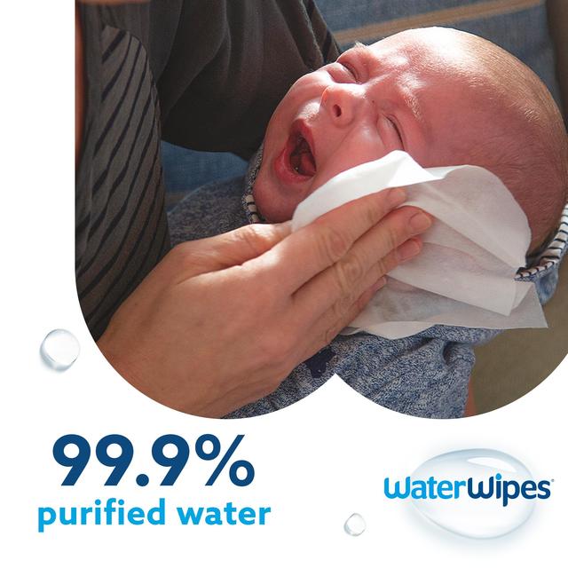 WaterWipes Baby Wipes Sensitive Newborn Plastic Free Wipes 540 Wipes    9 x 60 per pack