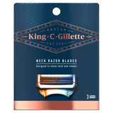 King C. Gillette Neck Shaving Razor Blades   3 per pack GOODS M&S   