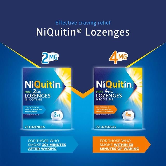 NiQuitin Mint 4mg Lozenges Nicotine 72 Lozenges   72 per pack GOODS M&S   