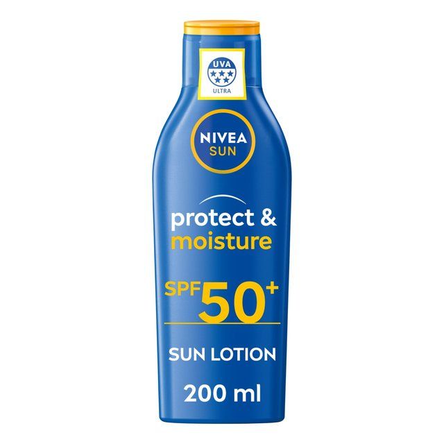 NIVEA SUN Protect & Moisture SPF 50+ Sun Lotion    200ml GOODS M&S   