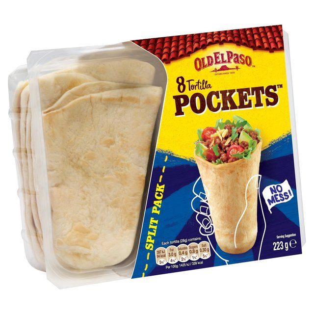 Old El Paso Tortilla Pocket Fajita Wraps   8 per pack